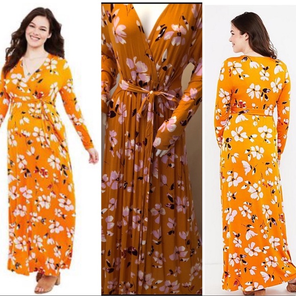 Motherhood Maternity Dresses & Skirts - Motherhood Maternity Floral Long Sleeve Maxi Dress